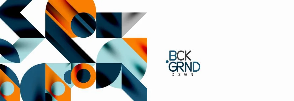 Trendy triangles lines, round elements and circles. Vector Illustration For Stock Illustration