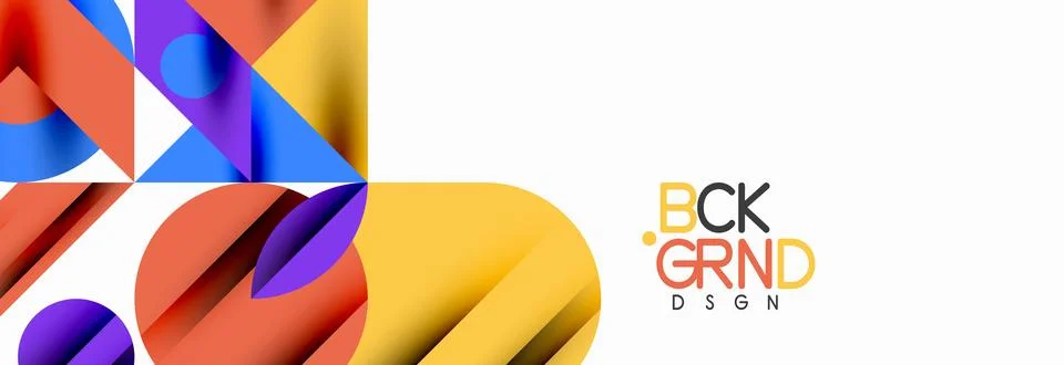 Trendy triangles lines, round elements and circles. Vector Illustration For 스톡 일러스트