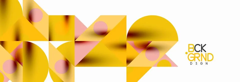 Trendy triangles lines, round elements and circles. Vector Illustration For イラスト素材