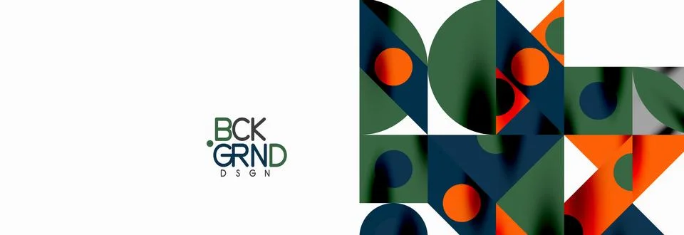 Trendy triangles lines, round elements and circles. Vector Illustration For Illustrazione stock