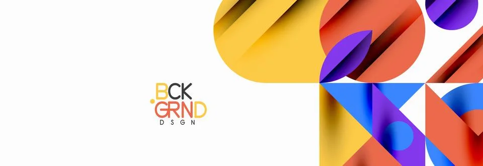 Trendy triangles lines, round elements and circles. Vector Illustration For 库存插图