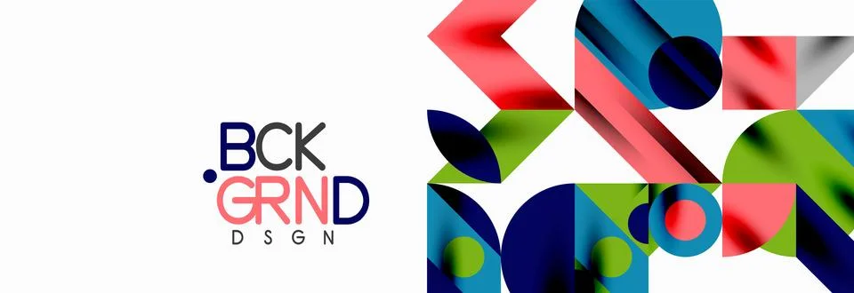 Trendy triangles lines, round elements and circles. Vector Illustration For 库存插图