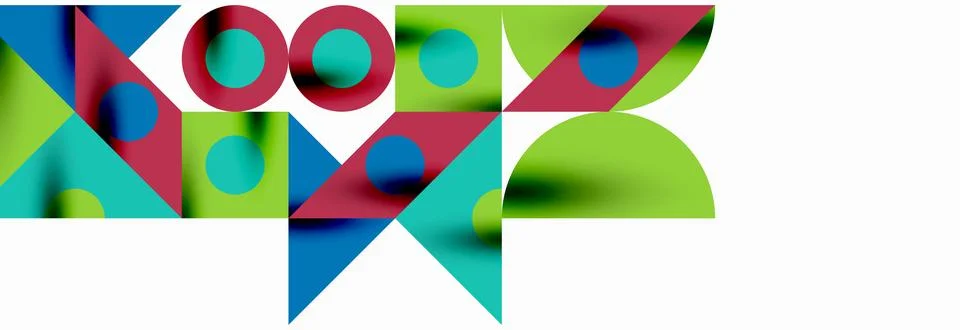 Trendy triangles lines, round elements and circles. Vector Illustration For Stock Illustration