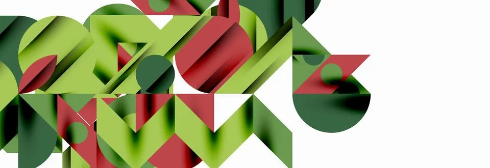 Trendy triangles lines, round elements and circles. Vector Illustration For Illustrazione stock