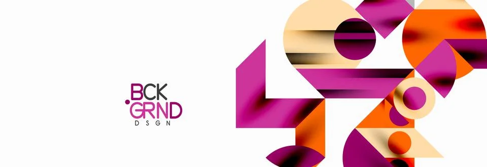 Trendy triangles lines, round elements and circles. Vector Illustration For Illustrazione stock
