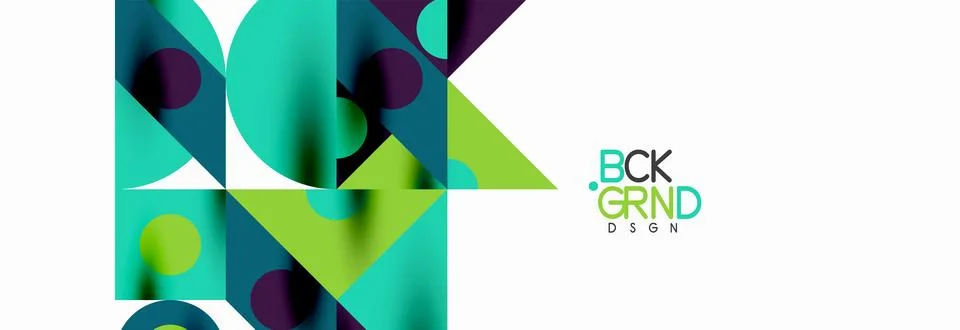 Trendy triangles lines, round elements and circles. Vector Illustration For Illustrazione stock