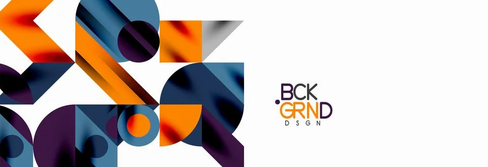 Trendy triangles lines, round elements and circles. Vector Illustration For 스톡 일러스트