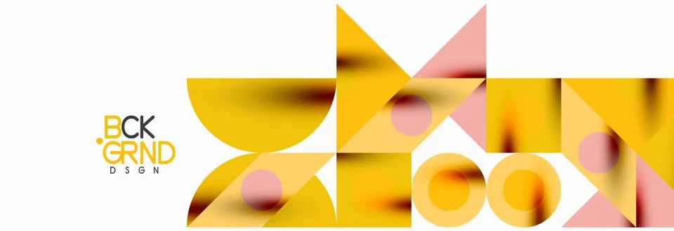 Trendy triangles lines, round elements and circles. Vector Illustration For Stock Illustration
