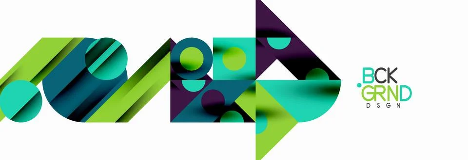 Trendy triangles lines, round elements and circles. Vector Illustration For Stock Illustration