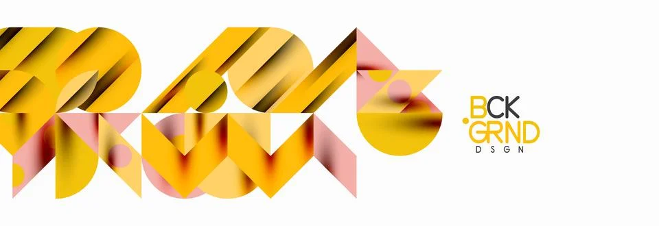 Trendy triangles lines, round elements and circles. Vector Illustration For Stock Illustration