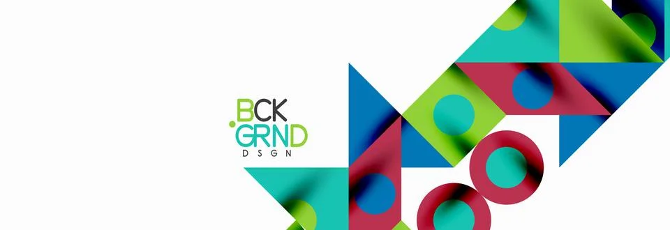 Trendy triangles lines, round elements and circles. Vector Illustration For Illustrazione stock