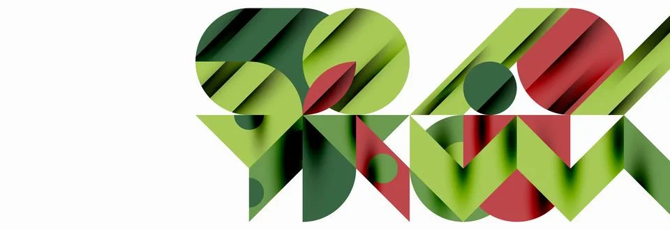 Trendy triangles lines, round elements and circles. Vector Illustration For 库存插图