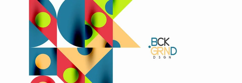 Trendy triangles lines, round elements and circles. Vector Illustration For Stock Illustration