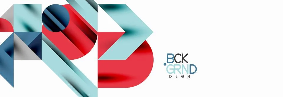 Trendy triangles lines, round elements and circles. Vector Illustration For Illustrazione stock