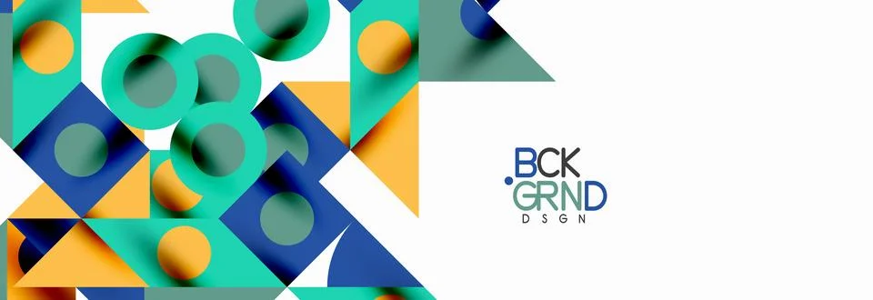 Trendy triangles lines, round elements and circles. Vector Illustration For Stock Illustration