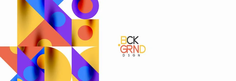 Trendy triangles lines, round elements and circles. Vector Illustration For Illustrazione stock