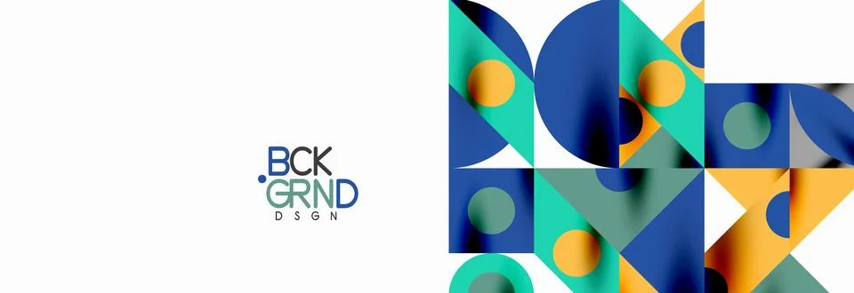 Trendy triangles lines, round elements and circles. Vector Illustration For 스톡 일러스트