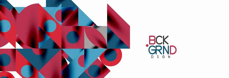 Trendy triangles lines, round elements and circles. Vector Illustration For Stock Illustration