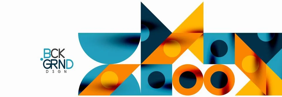 Trendy triangles lines, round elements and circles. Vector Illustration For Stock Illustration