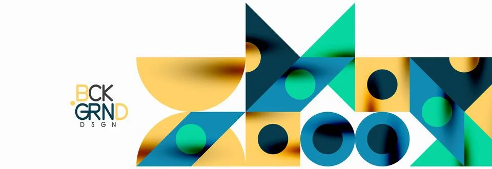 Trendy triangles lines, round elements and circles. Vector Illustration For Stock Illustration