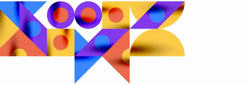 Trendy triangles lines, round elements and circles. Vector Illustration For Stock Illustration