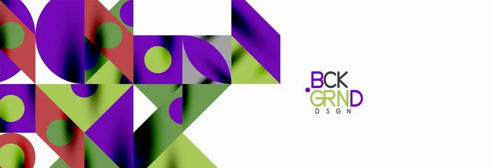 Trendy triangles lines, round elements and circles. Vector Illustration For Illustrazione stock