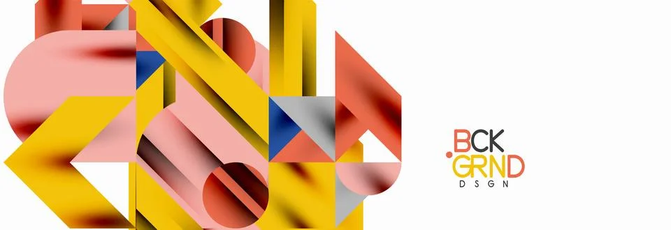 Trendy triangles lines, round elements and circles. Vector Illustration For イラスト素材