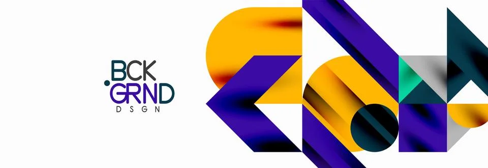 Trendy triangles lines, round elements and circles. Vector Illustration For 库存插图