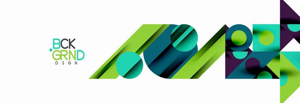 Trendy triangles lines, round elements and circles. Vector Illustration For イラスト素材