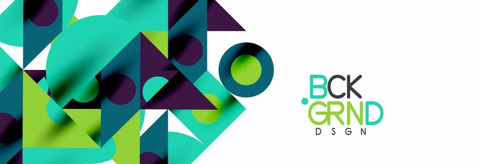 Trendy triangles lines, round elements and circles. Vector Illustration For Stock Illustration