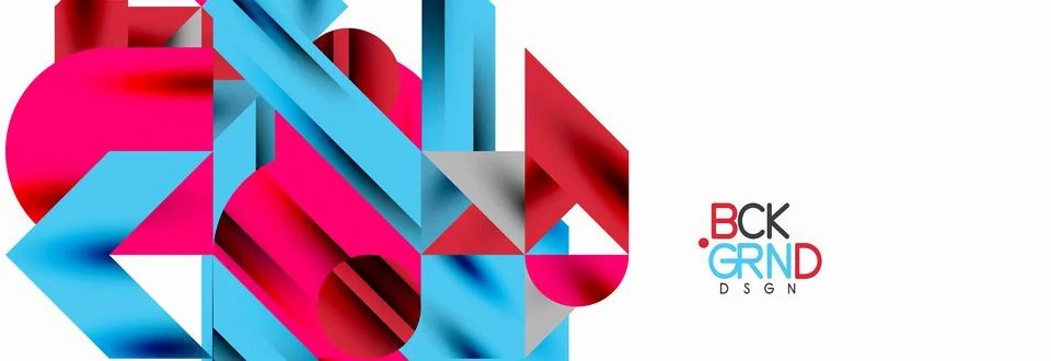 Trendy triangles lines, round elements and circles. Vector Illustration For イラスト素材