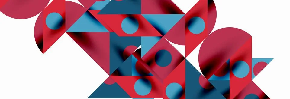 Trendy triangles lines, round elements and circles. Vector Illustration For Stock Illustration