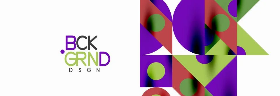 Trendy triangles lines, round elements and circles. Vector Illustration For Stock Illustration