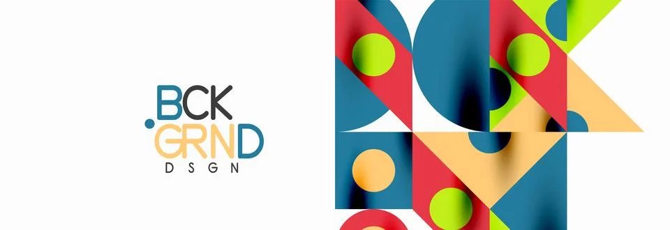 Trendy triangles lines, round elements and circles. Vector Illustration For Stock Illustration