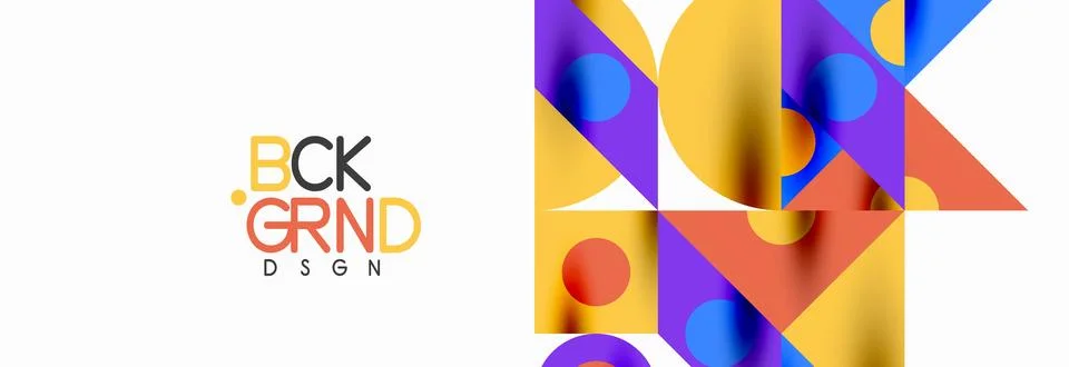 Trendy triangles lines, round elements and circles. Vector Illustration For Stock Illustration