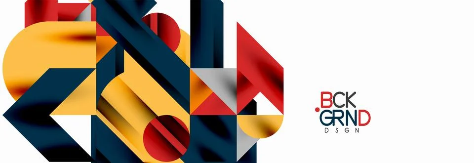 Trendy triangles lines, round elements and circles. Vector Illustration For 库存插图