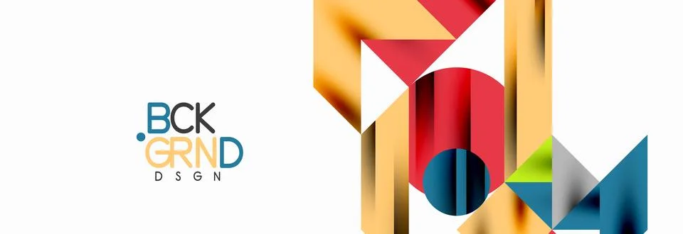 Trendy triangles lines, round elements and circles. Vector Illustration For イラスト素材