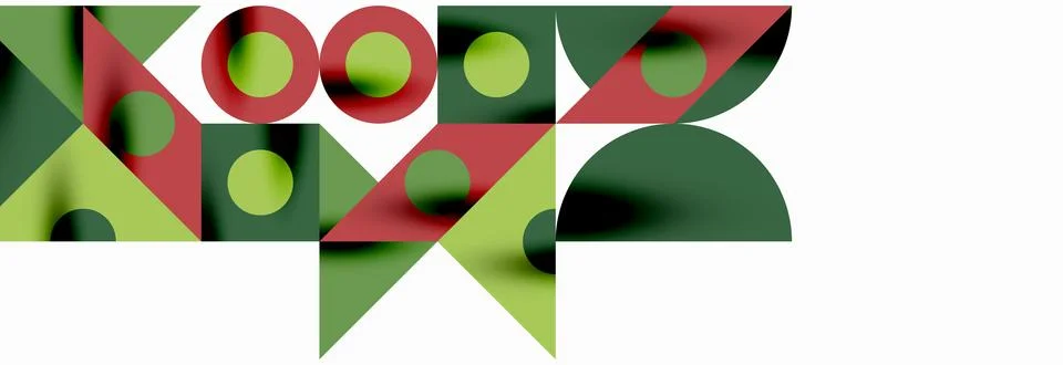 Trendy triangles lines, round elements and circles. Vector Illustration For Stockillustratie