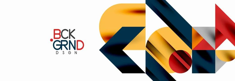 Trendy triangles lines, round elements and circles. Vector Illustration For Illustrazione stock