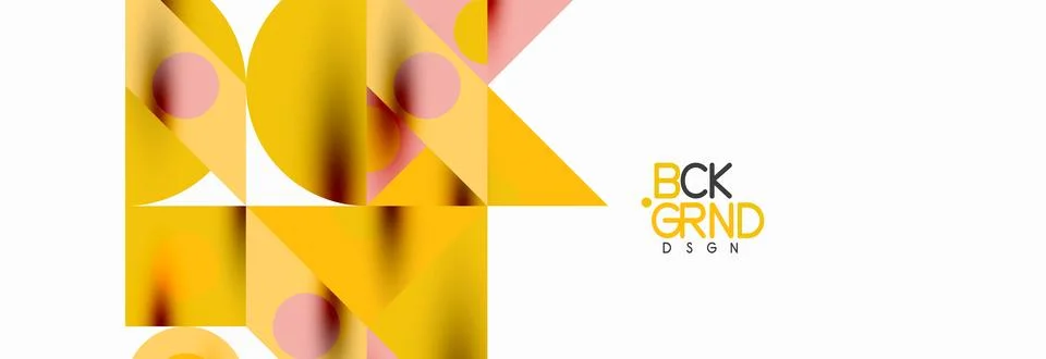 Trendy triangles lines, round elements and circles. Vector Illustration For Illustrazione stock