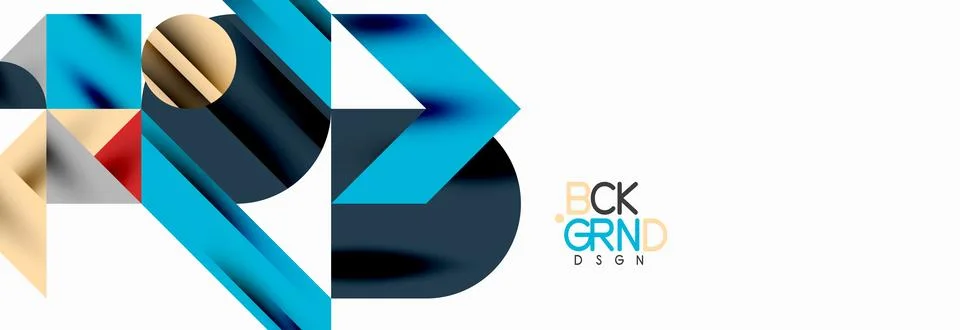 Trendy triangles lines, round elements and circles. Vector Illustration For Illustrazione stock