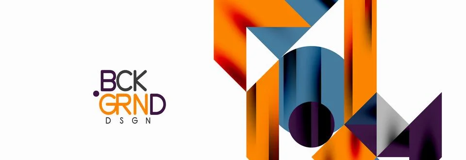 Trendy triangles lines, round elements and circles. Vector Illustration For Illustrazione stock