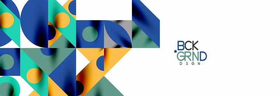 Trendy triangles lines, round elements and circles. Vector Illustration For イラスト素材