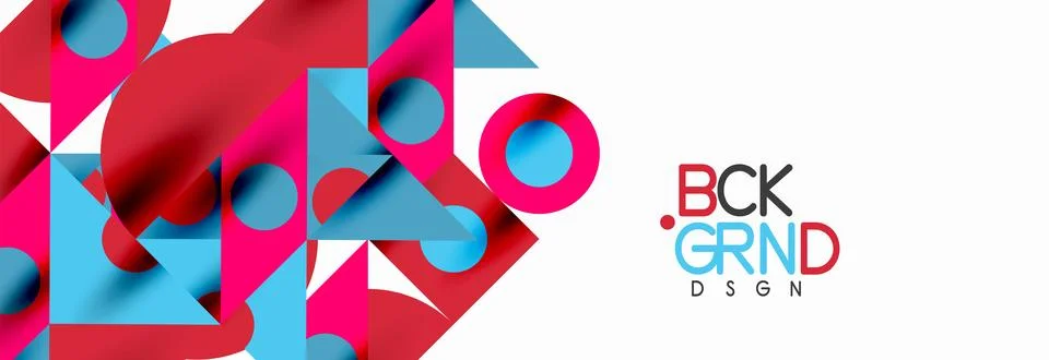 Trendy triangles lines, round elements and circles. Vector Illustration For Stock Illustration