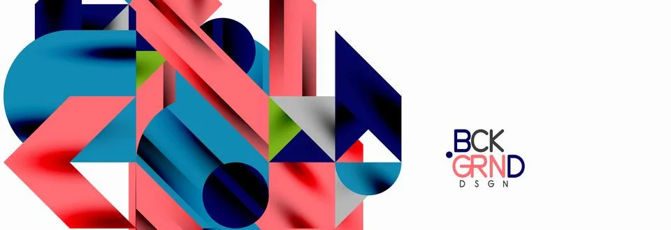 Trendy triangles lines, round elements and circles. Vector Illustration For Stock Illustration