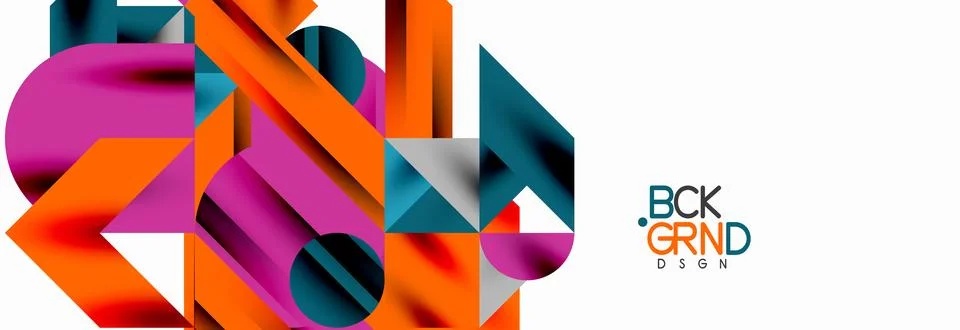 Trendy triangles lines, round elements and circles. Vector Illustration For イラスト素材