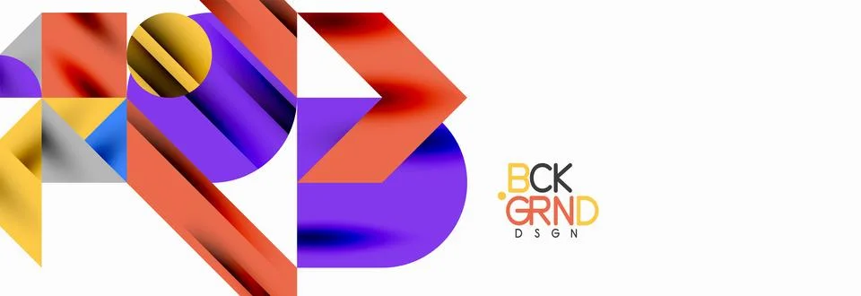 Trendy triangles lines, round elements and circles. Vector Illustration For Illustrazione stock