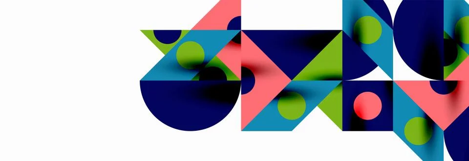 Trendy triangles lines, round elements and circles. Vector Illustration For Stock Illustration