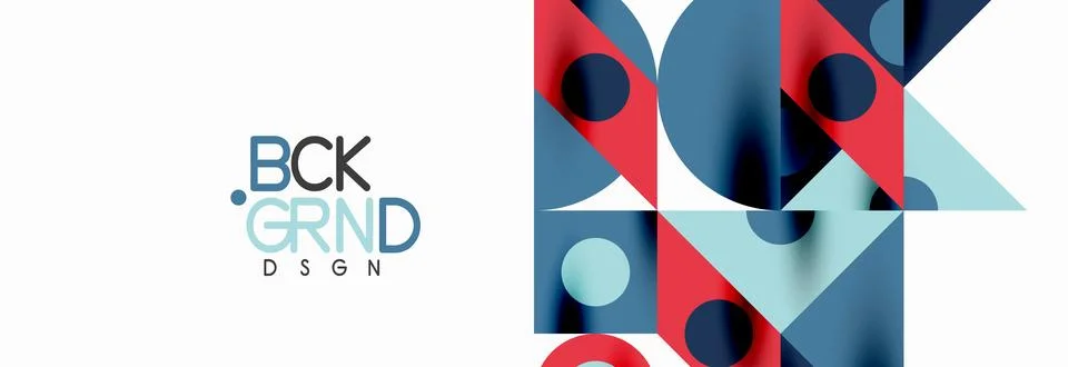 Trendy triangles lines, round elements and circles. Vector Illustration For Illustrazione stock