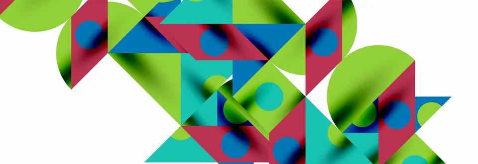 Trendy triangles lines, round elements and circles. Vector Illustration For Stock Illustration